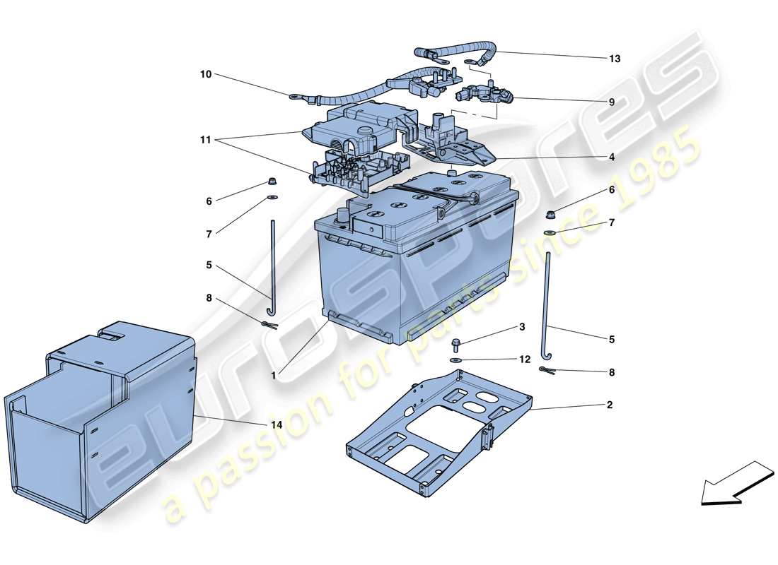 a part diagram from the Ferrari GTC4 Lusso T (EUROPE) parts catalogue