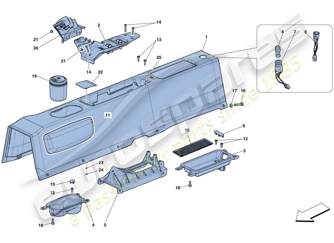 part diagram containing part number 864005