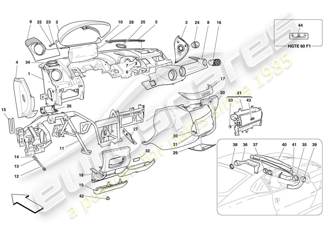 part diagram containing part number 83225300