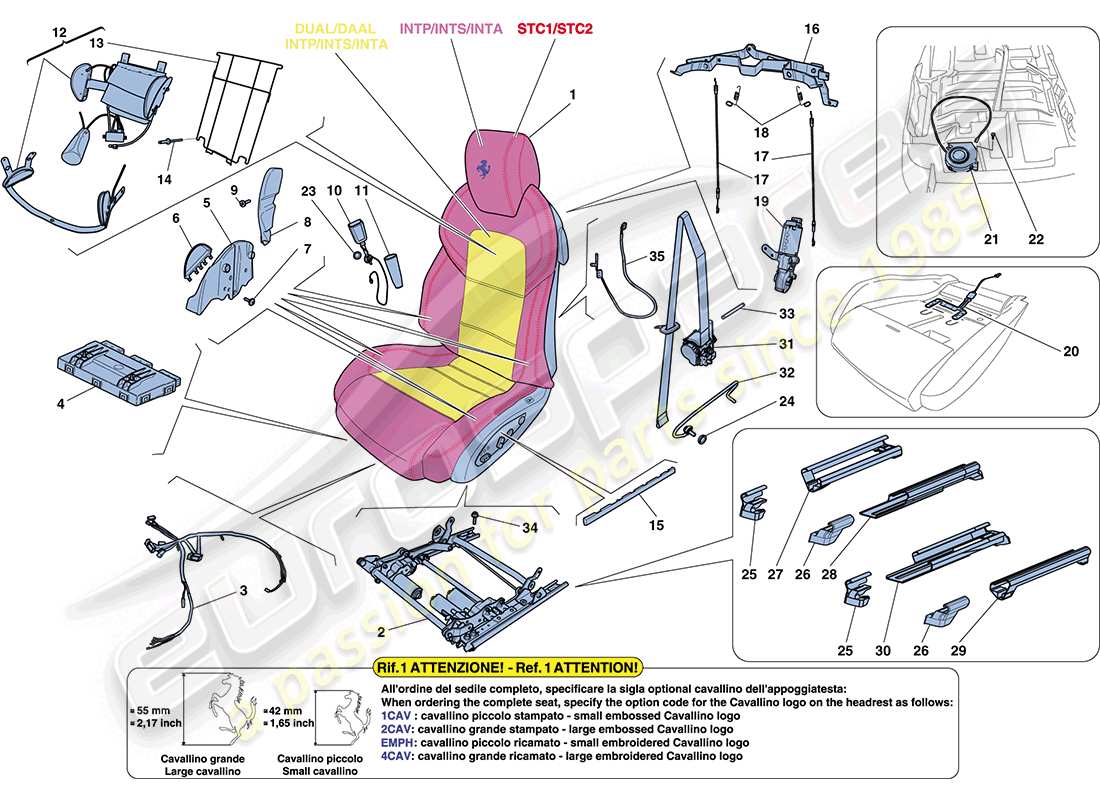 part diagram containing part number 86535500