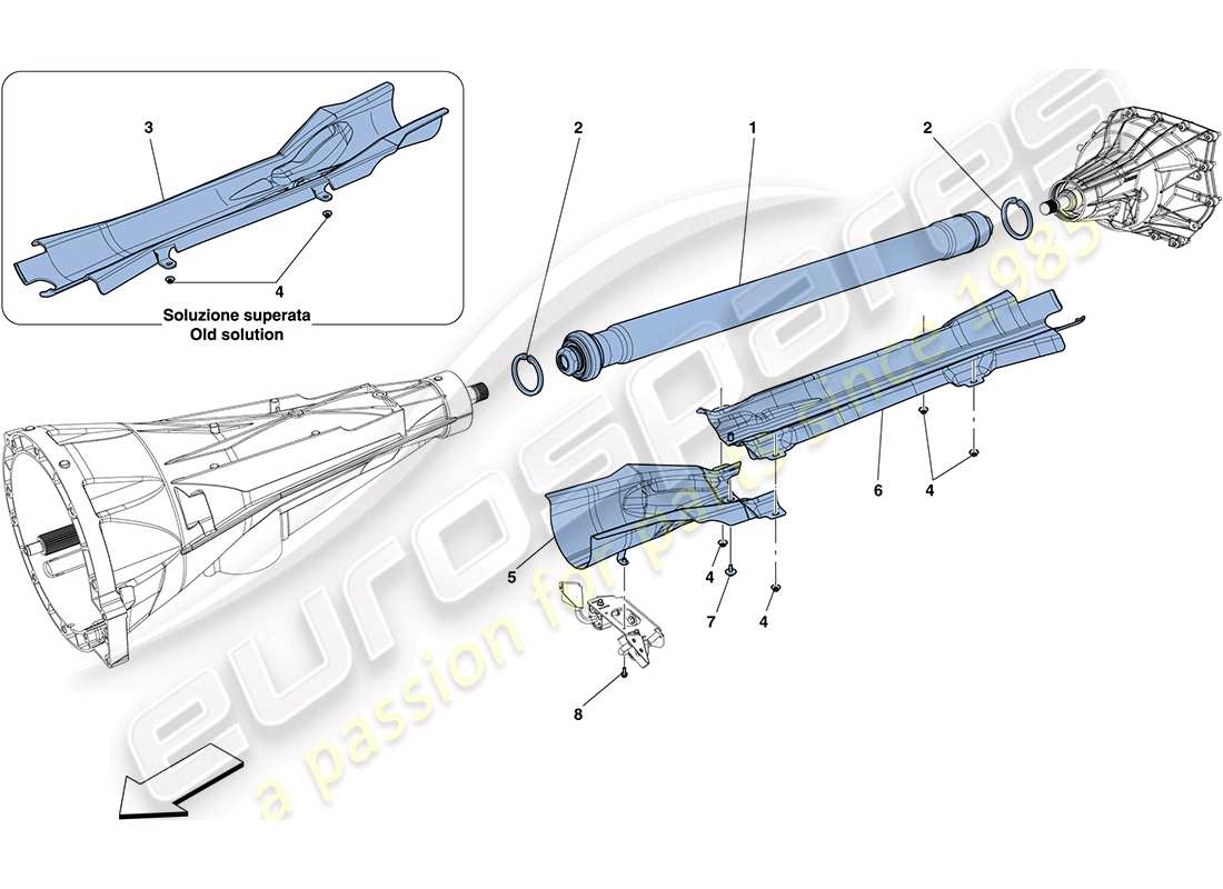 a part diagram from the ferrari ff (europe) parts catalogue