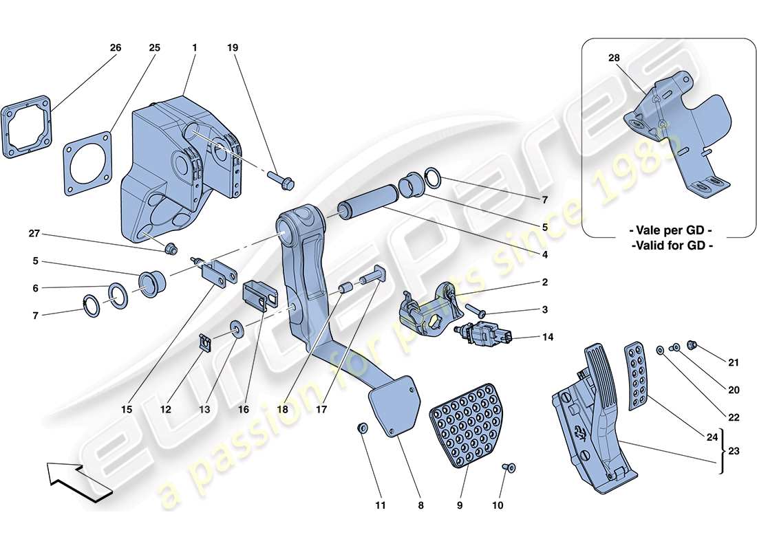 part diagram containing part number 261846