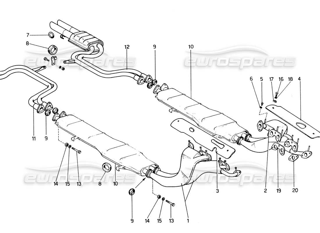 part diagram containing part number 8 x 40 - uni 5737