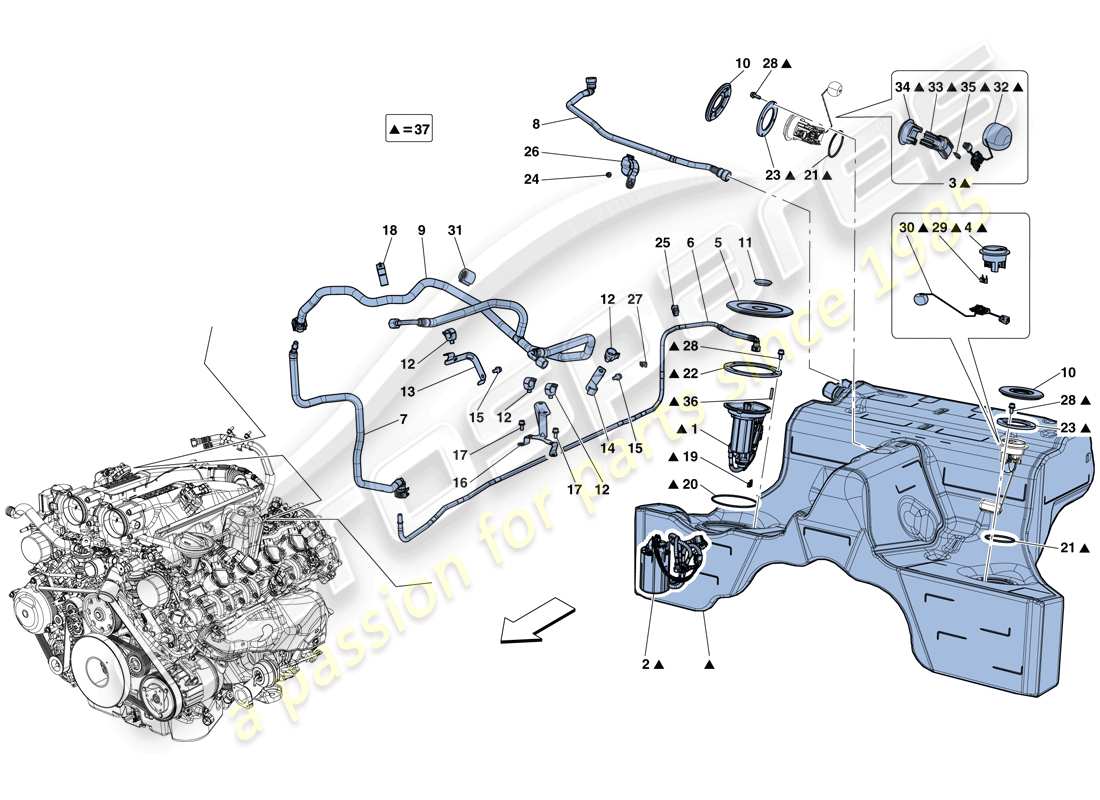 part diagram containing part number 304863