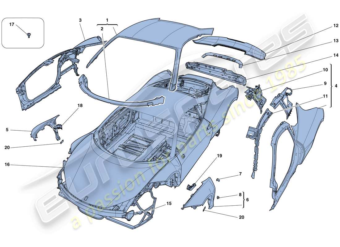 part diagram containing part number 85289111