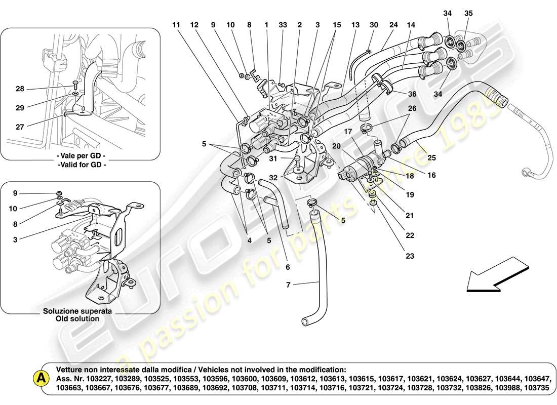 part diagram containing part number 12642801