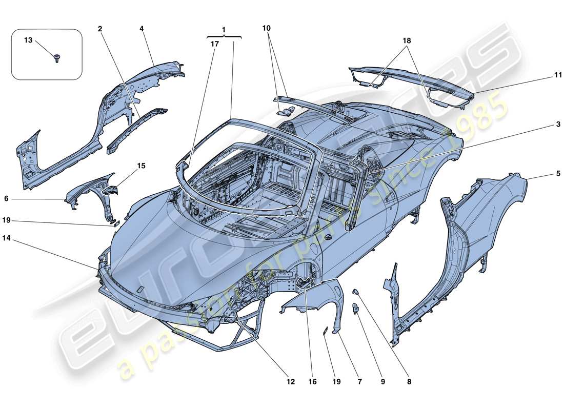 part diagram containing part number 985264618