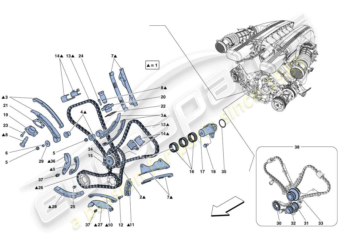 part diagram containing part number 301584