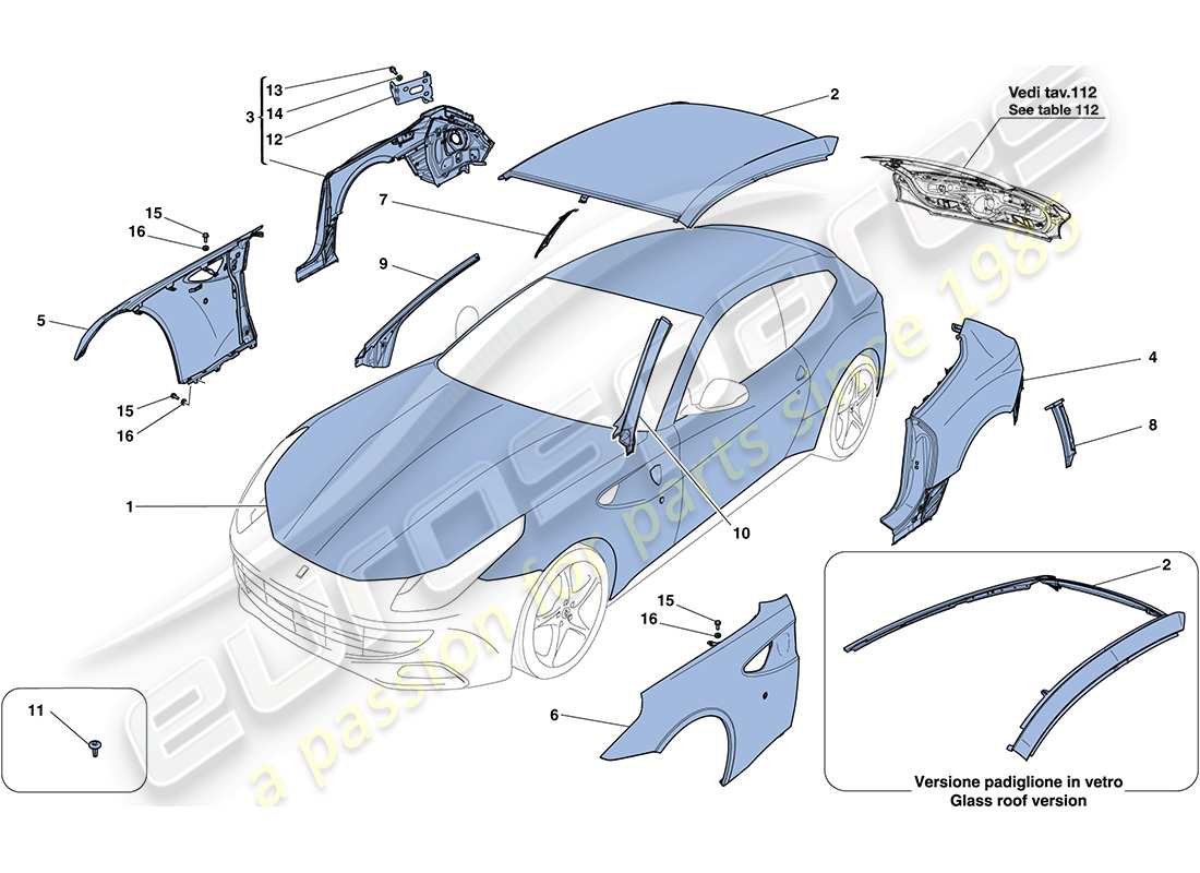 part diagram containing part number 83623111