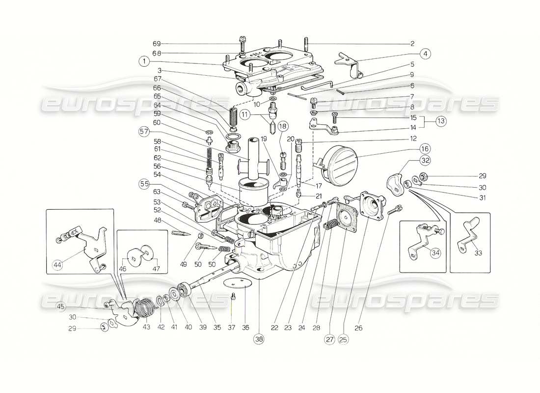 a part diagram from the ferrari 308 parts catalogue