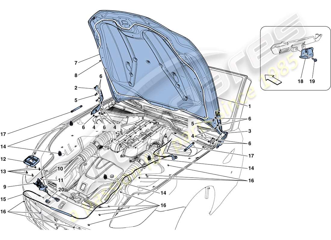 part diagram containing part number 69767900