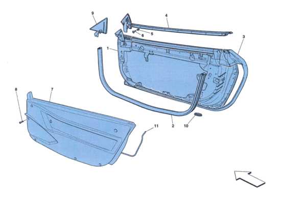 a part diagram from the ferrari 458 challenge parts catalogue