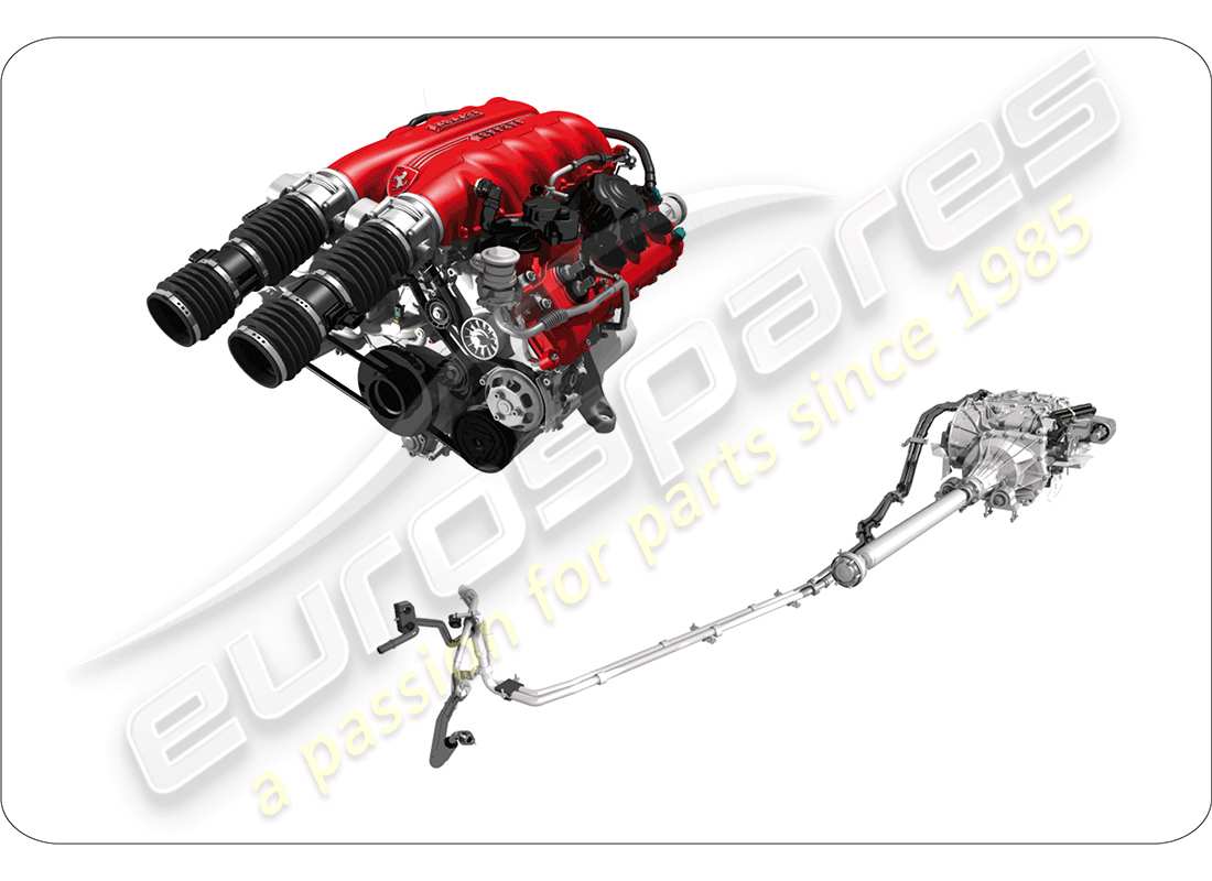 ferrari california (europe) spare assembly units parts diagram