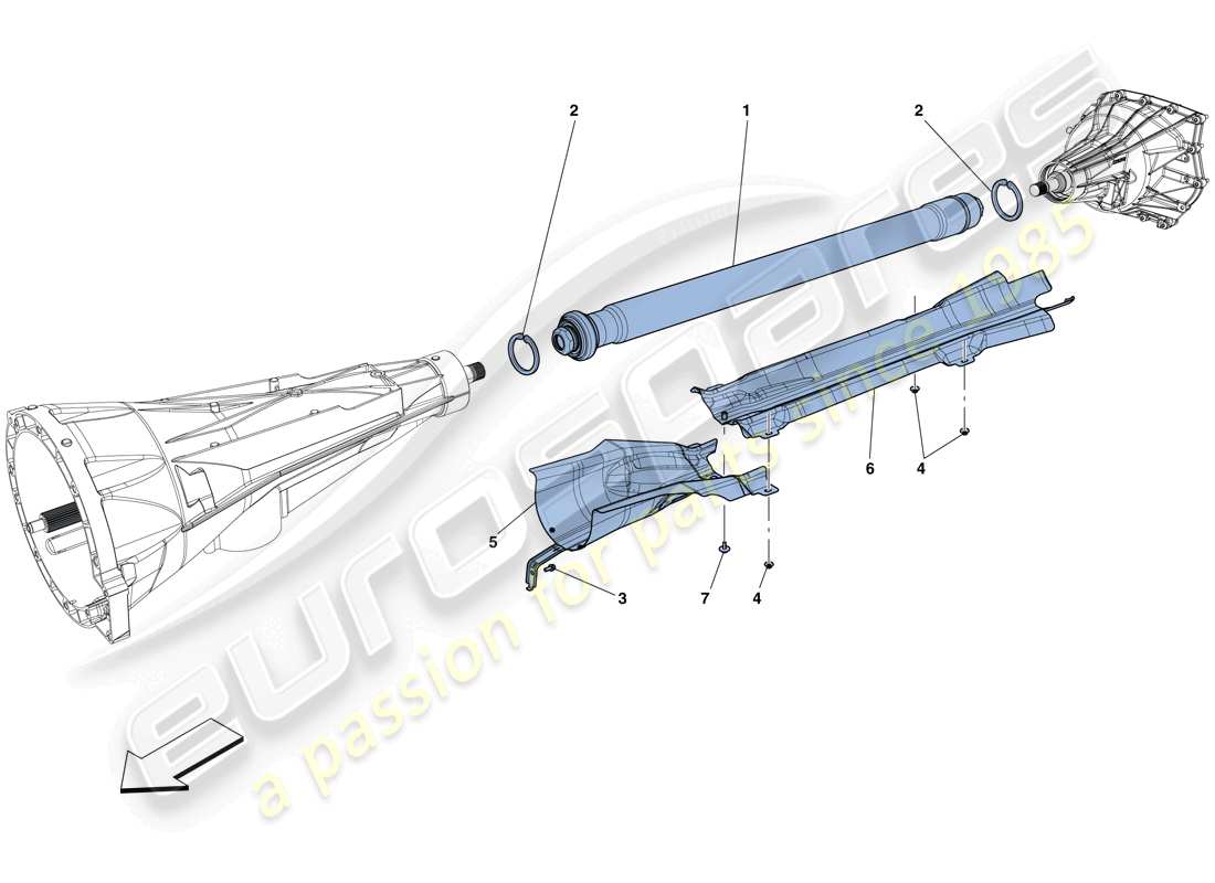 ferrari gtc4 lusso (usa) transmission pipe parts diagram
