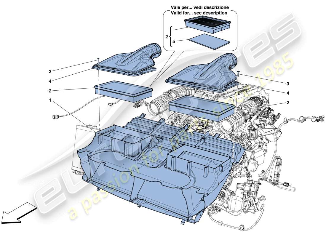 ferrari gtc4 lusso (usa) air intake part diagram