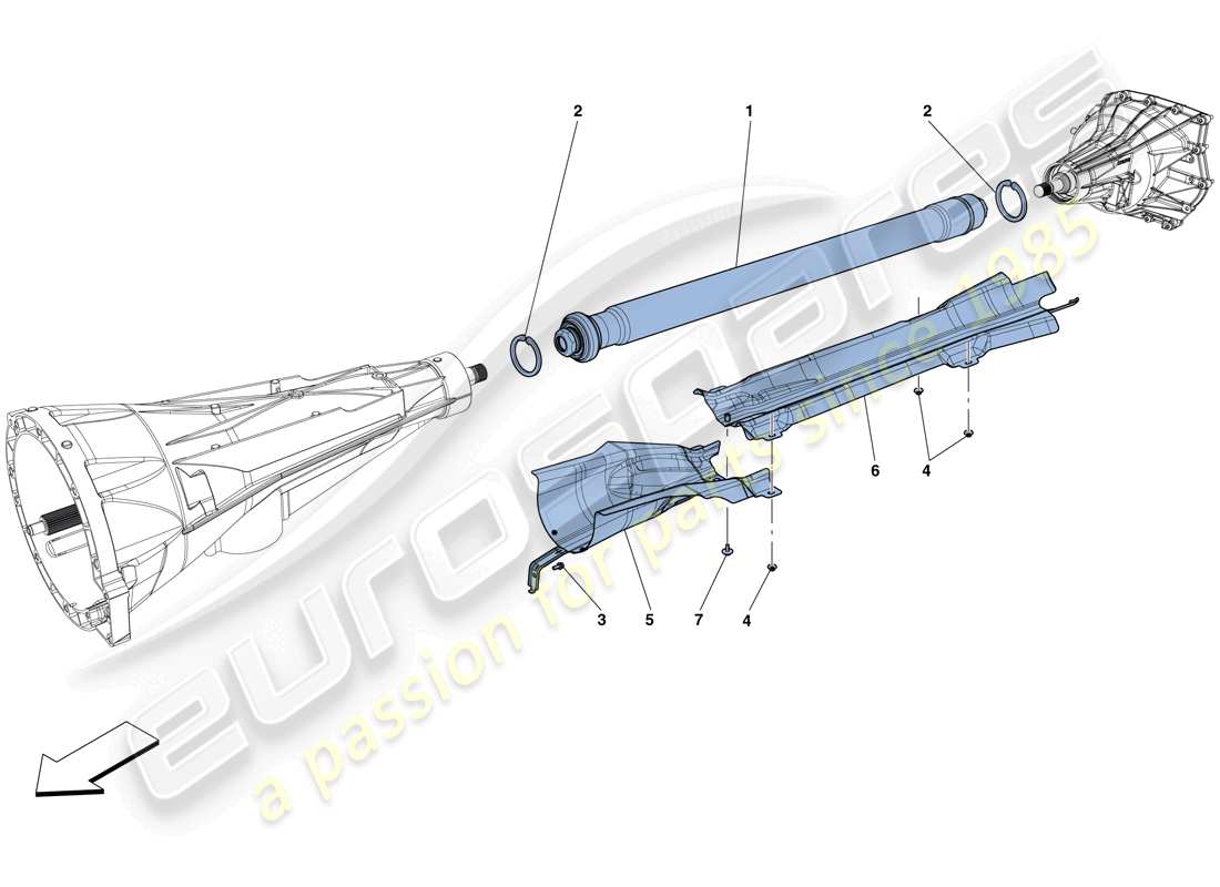 ferrari gtc4 lusso t (rhd) transmission pipe parts diagram