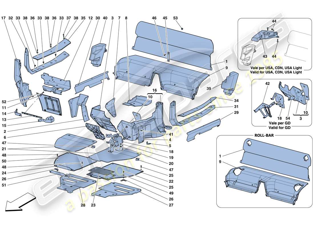 part diagram containing part number 86070000