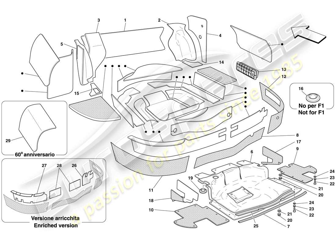 part diagram containing part number 67163000