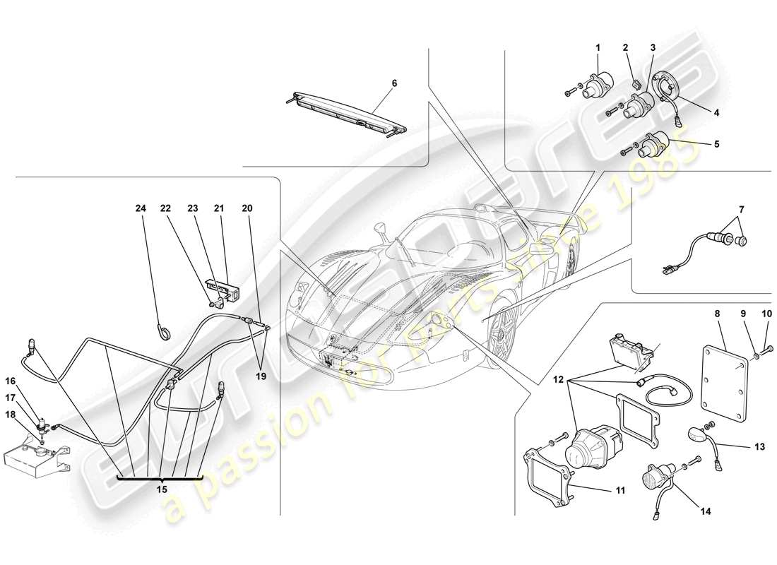 part diagram containing part number 66207700