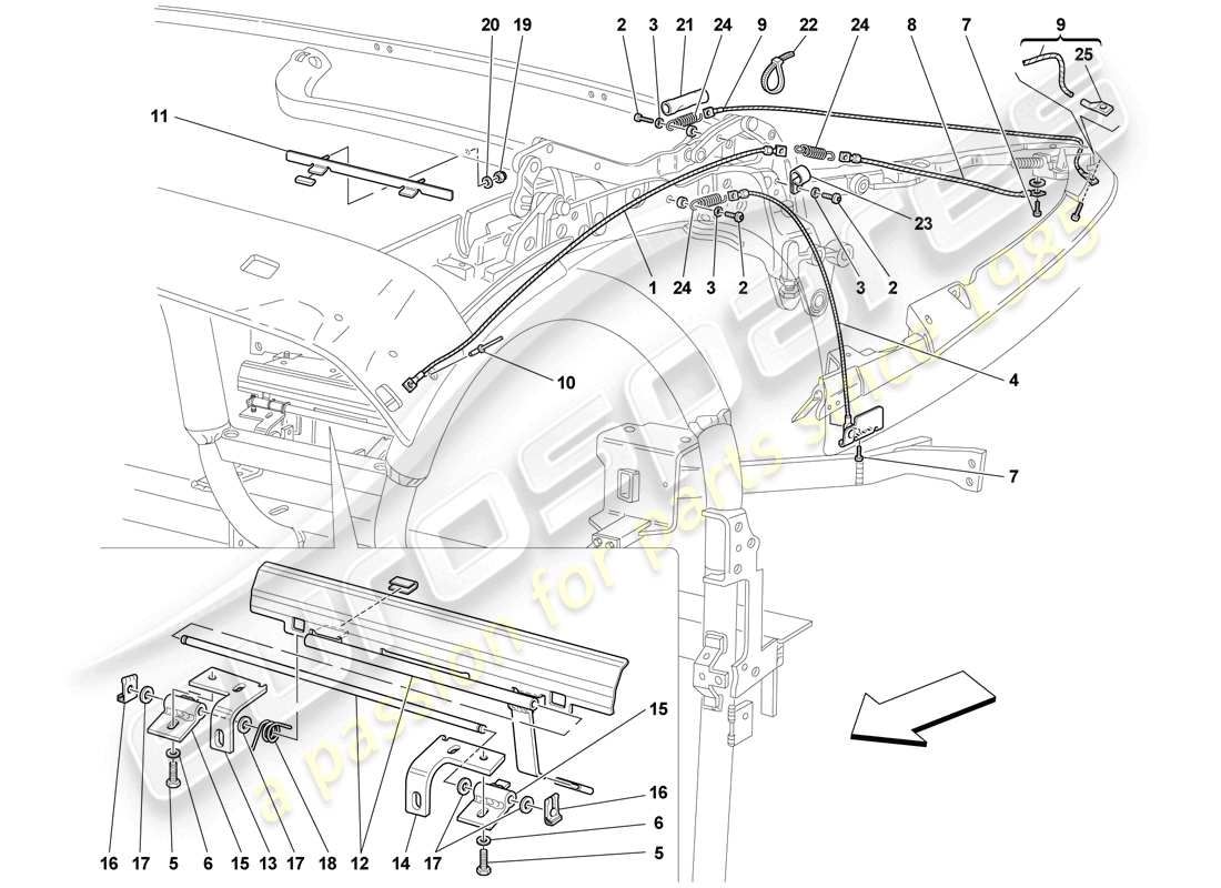 part diagram containing part number 67050600