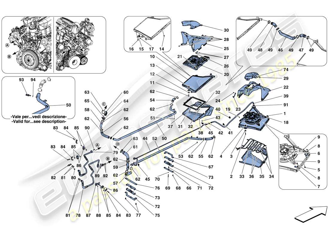 part diagram containing part number 86729700