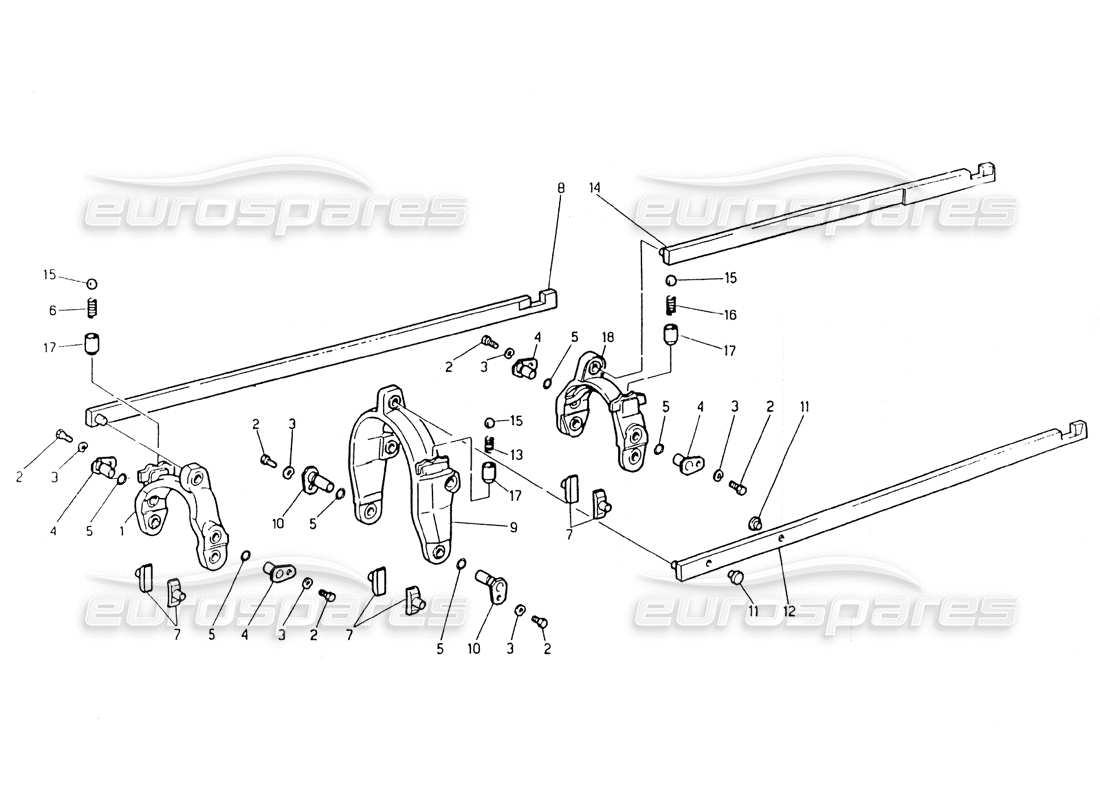 VIEW PARTS DIAGRAMS FROM THE MASERATI 418 / 4.24V / 430 PARTS CATALOGUE a part diagram from the maserati 418 / 4.24v / 430 parts catalogue