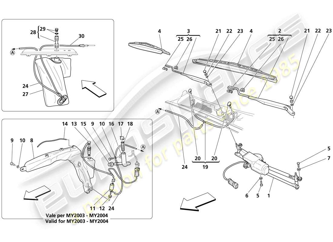 part diagram containing part number 67352500