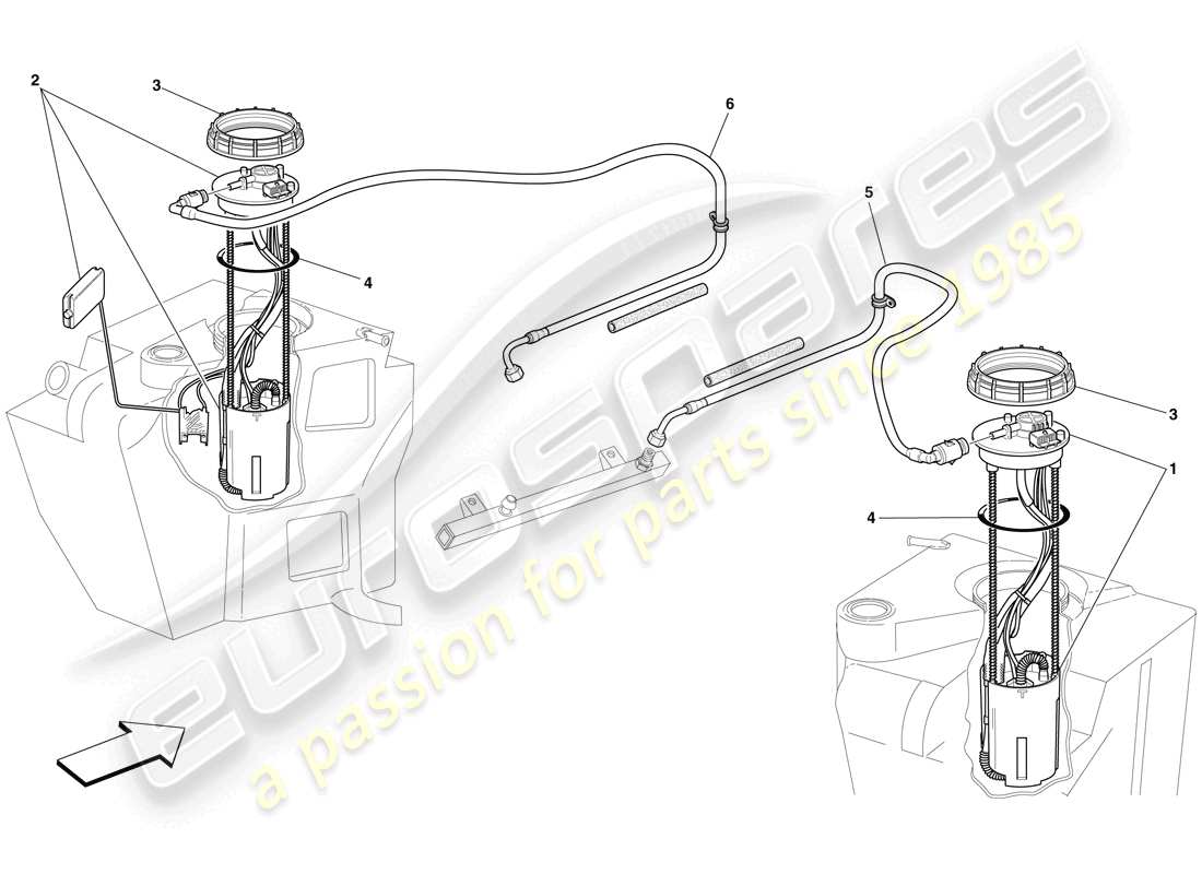 a part diagram from the ferrari f430 scuderia (europe) parts catalogue