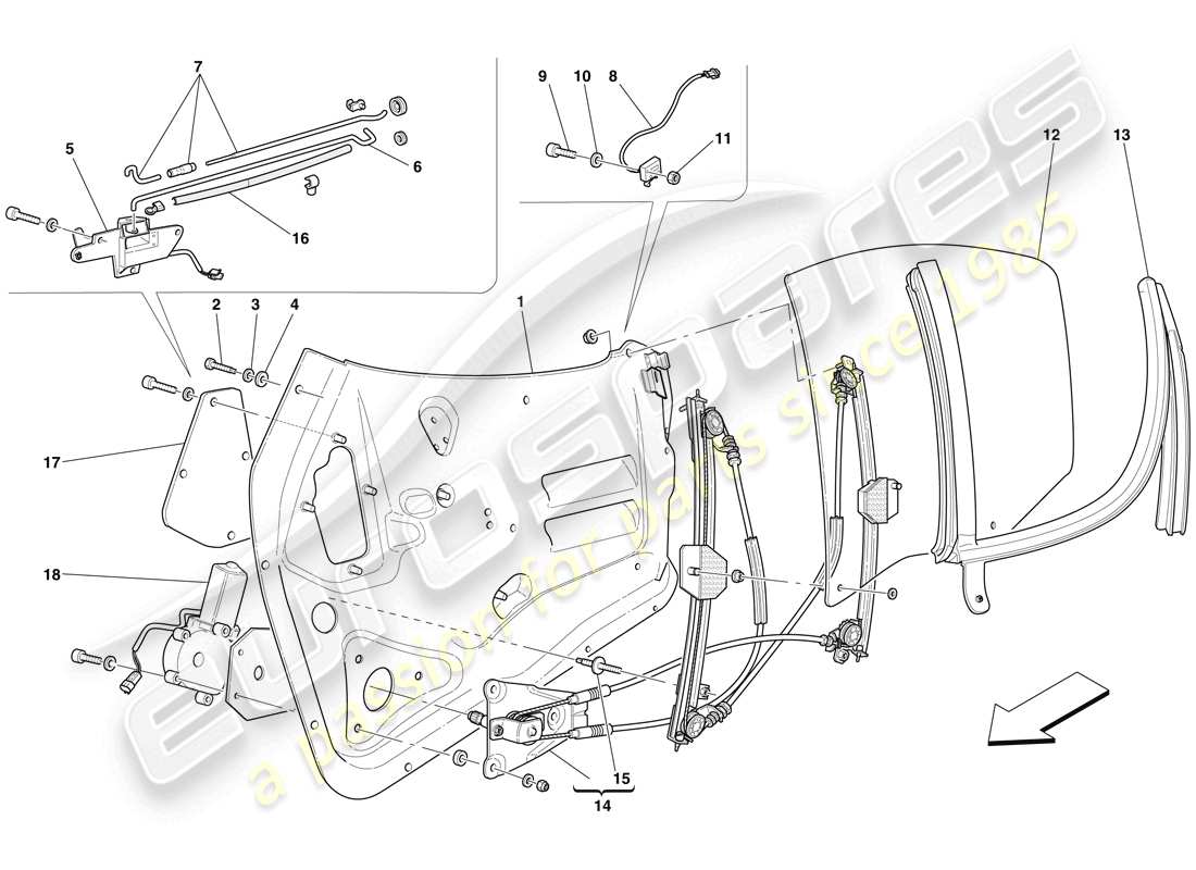 part diagram containing part number 65498900