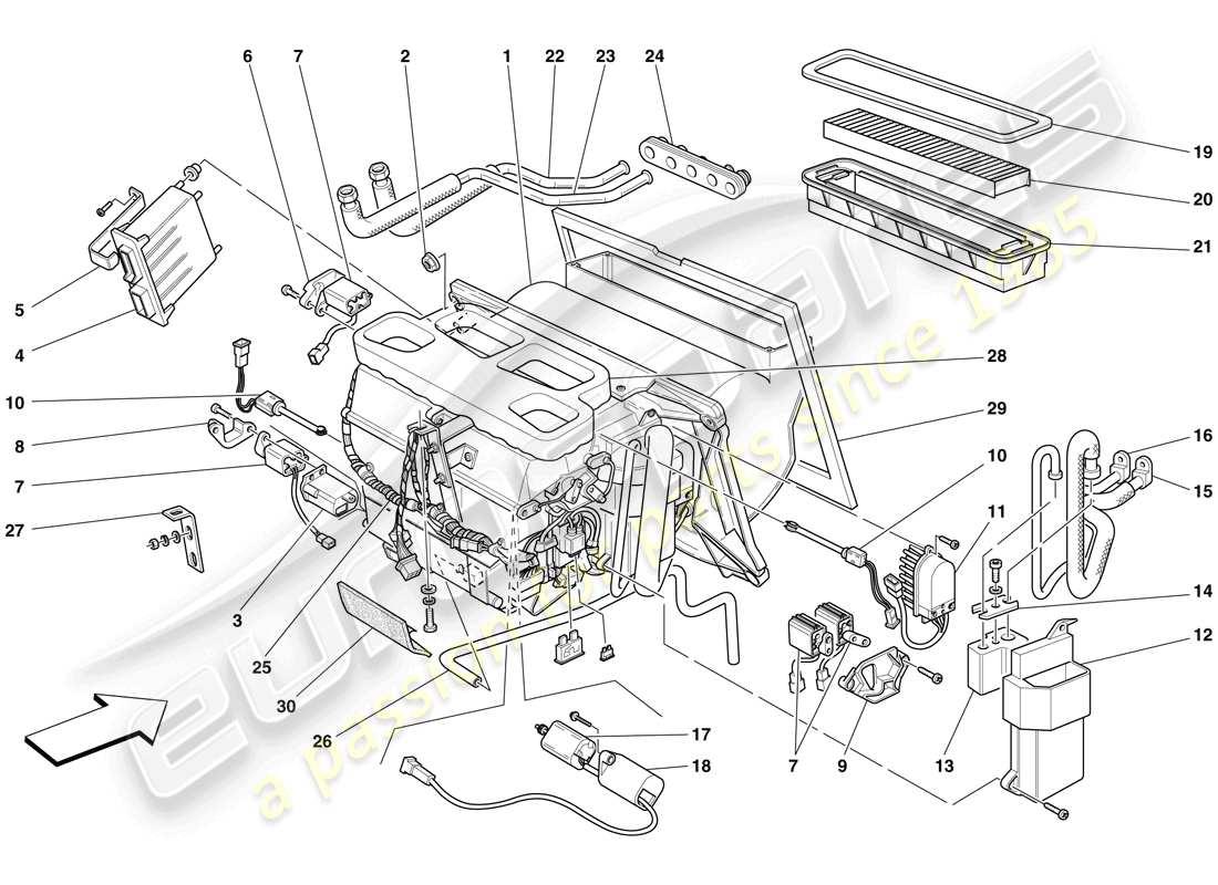 part diagram containing part number 65230300