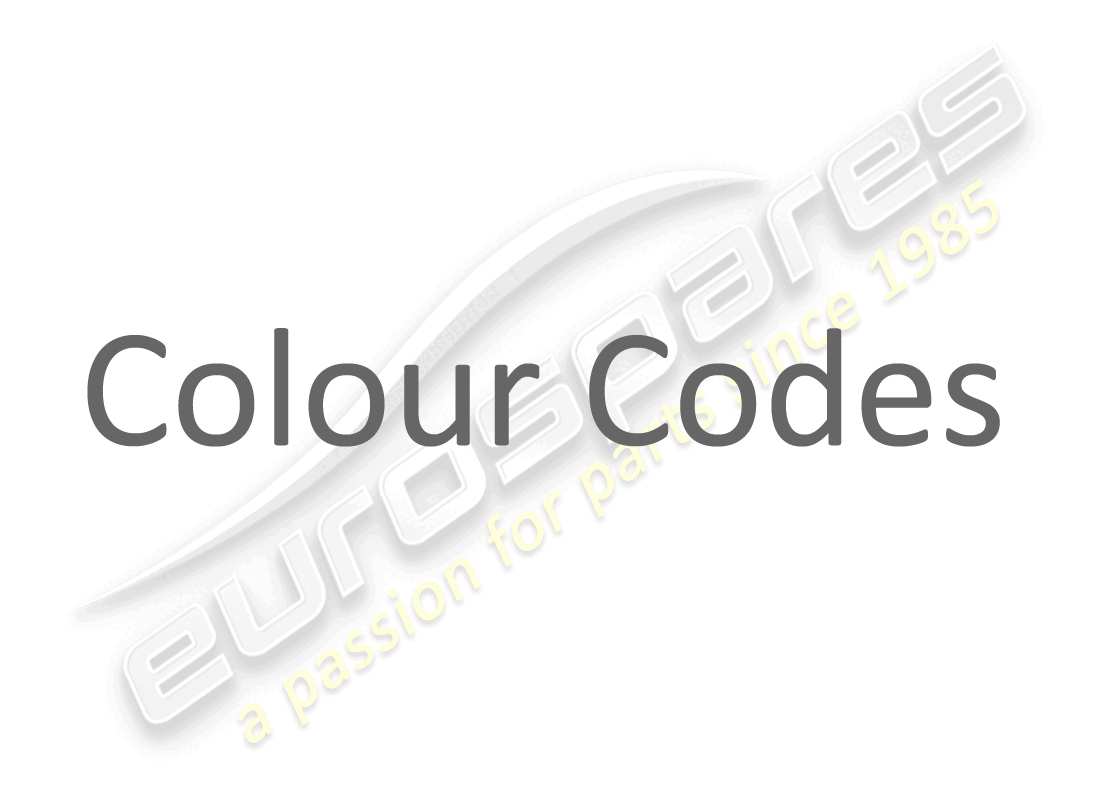 ferrari f12 berlinetta (europe) colour codes part diagram