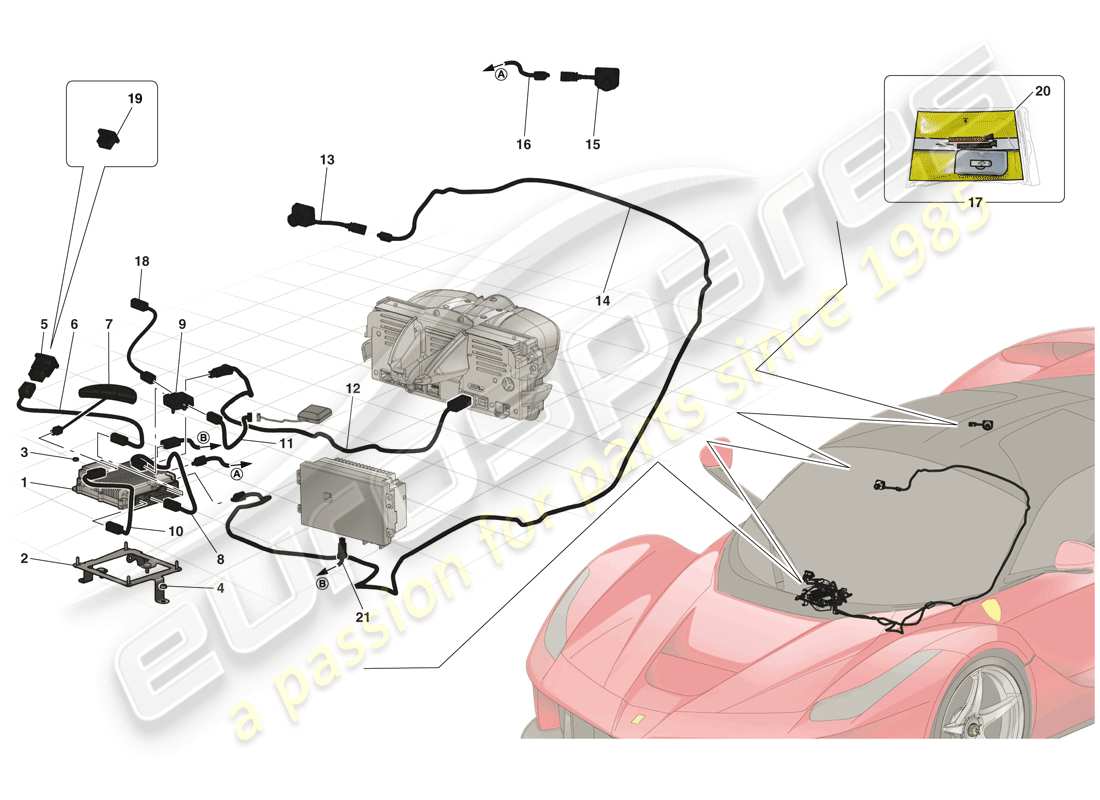 ferrari laferrari (usa) telemetry - data acquisition part diagram