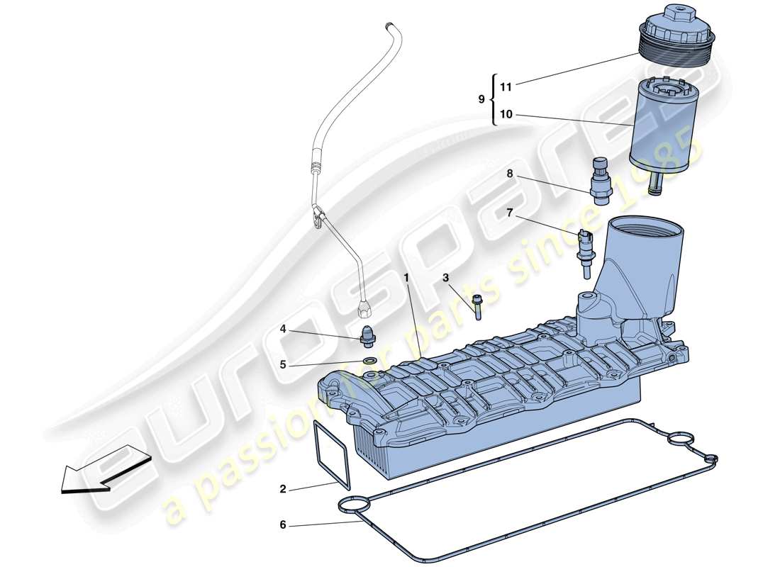 ferrari 458 speciale (usa) heat exchanger part diagram