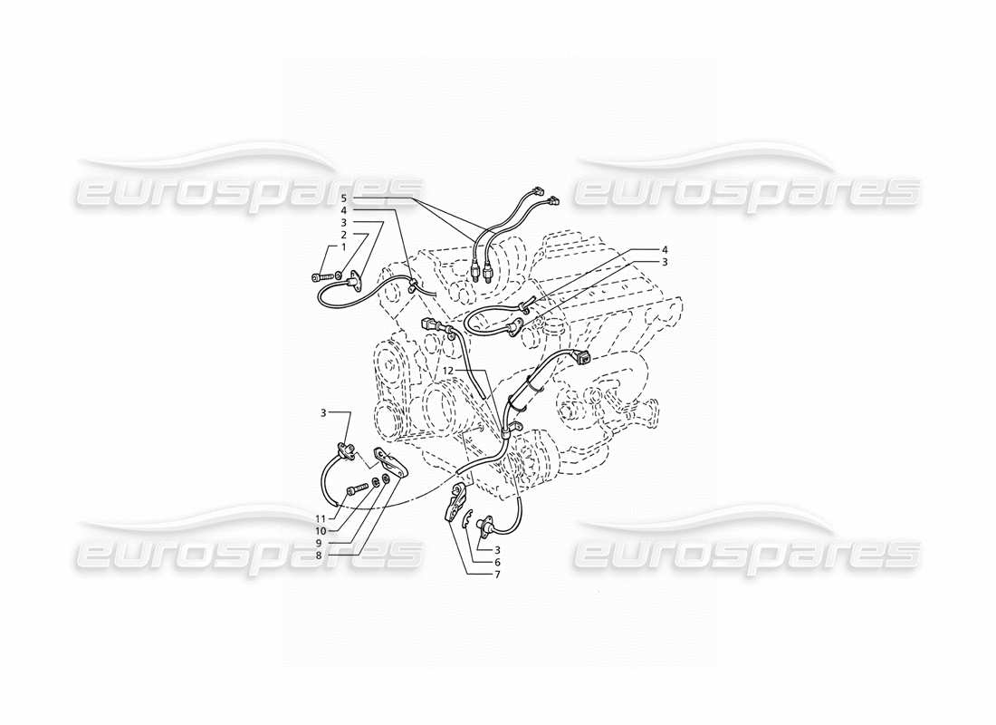 maserati ghibli 2.8 (abs) ignition system timing: sensors parts diagram