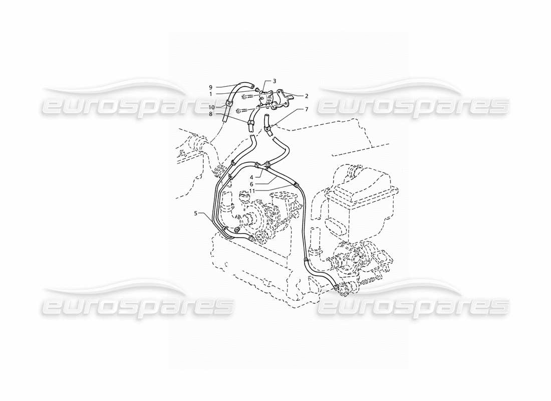 maserati qtp v6 (1996) boost control system part diagram