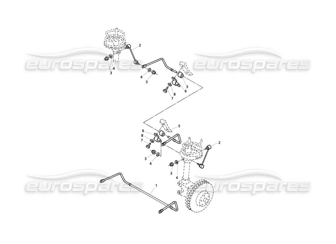 maserati qtp v6 evoluzione stabilizer bar part diagram