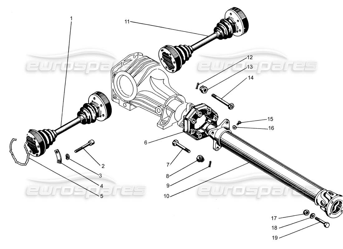 lamborghini espada transmission (151 to 575) part diagram