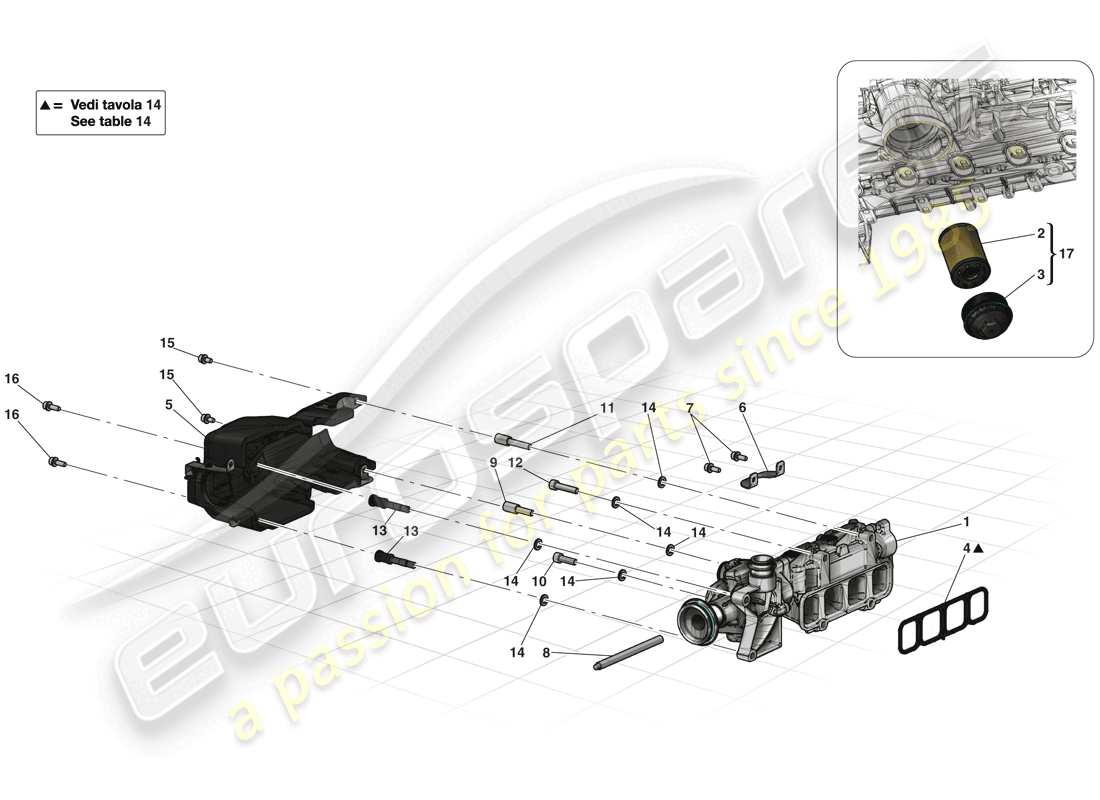 ferrari laferrari (europe) oil pump parts diagram