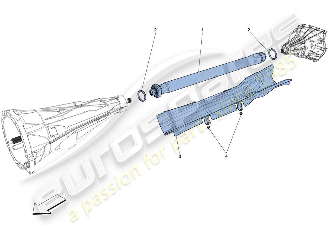 ferrari f12 berlinetta (usa) transmission pipe part diagram