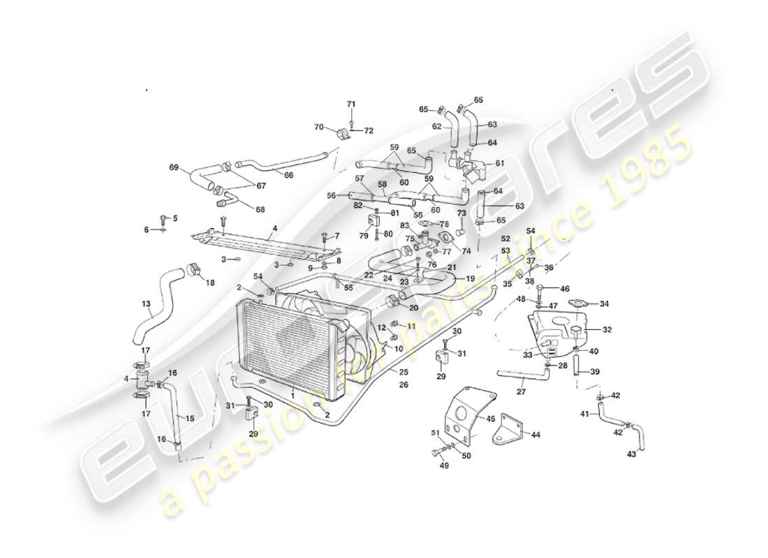 aston martin v8 virage (2000) water cooling system, volante, approx vin 60193 on part diagram