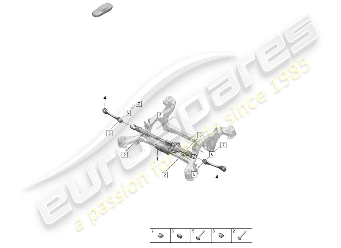 VIEW PARTS DIAGRAMS FROM THE PORSCHE MACAN PARTS CATALOGUE a part diagram from the porsche macan parts catalogue