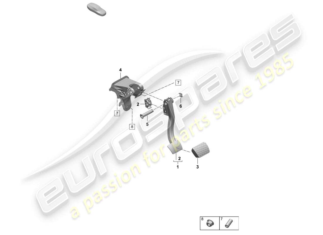 part diagram containing part number pac723117