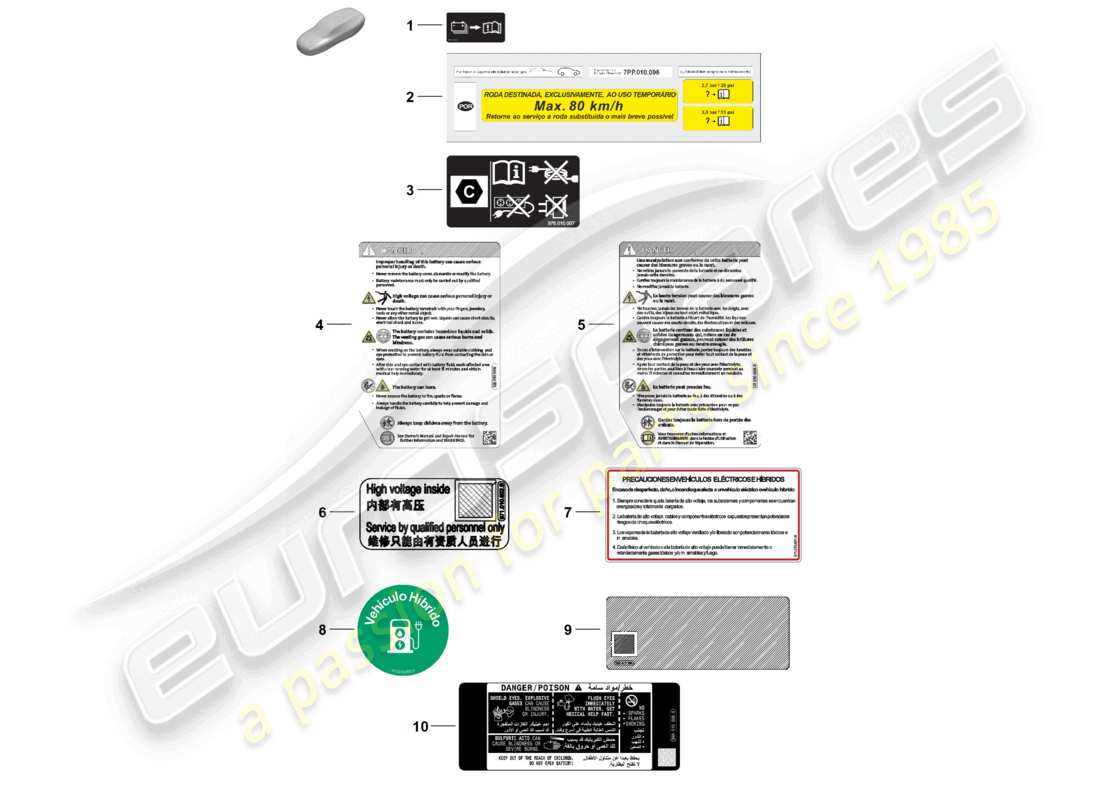 part diagram containing part number pab010006d