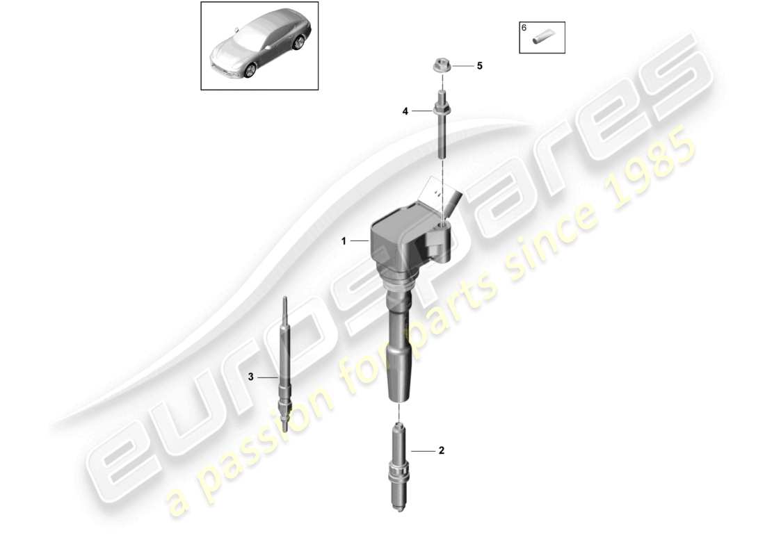 VIEW PARTS DIAGRAMS FROM THE PORSCHE PANAMERA PARTS CATALOGUE a part diagram from the porsche panamera parts catalogue