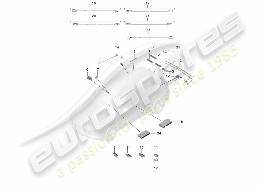 a part diagram from the porsche cayenne parts catalogue