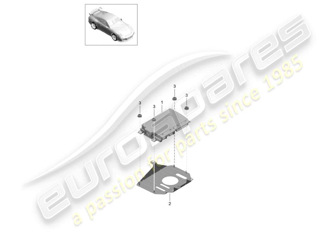 VIEW PARTS DIAGRAMS FROM THE PORSCHE 991 PARTS CATALOGUE a part diagram from the porsche 991 parts catalogue