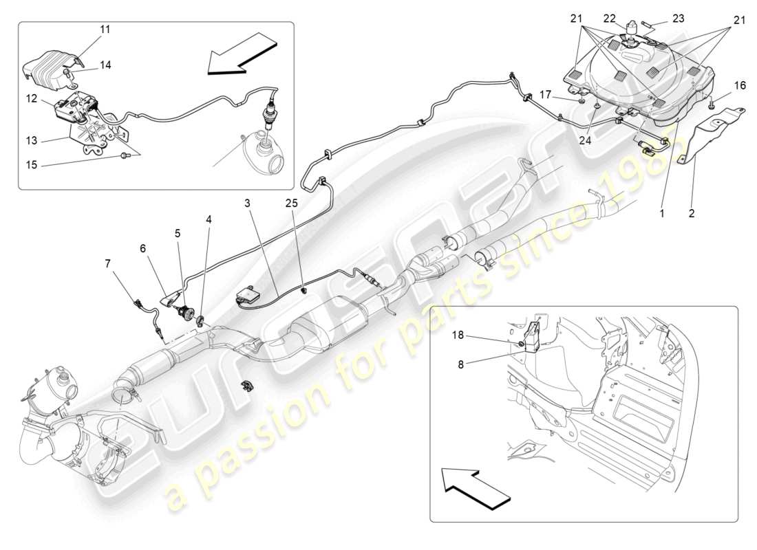 a part diagram from the maserati levante (2018) parts catalogue