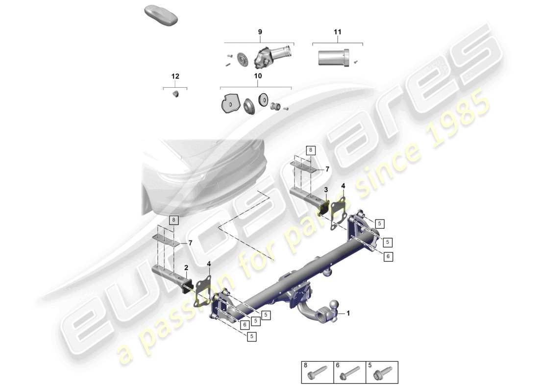 a part diagram from the porsche panamera parts catalogue