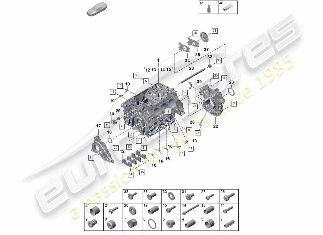 part diagram containing part number pab103173