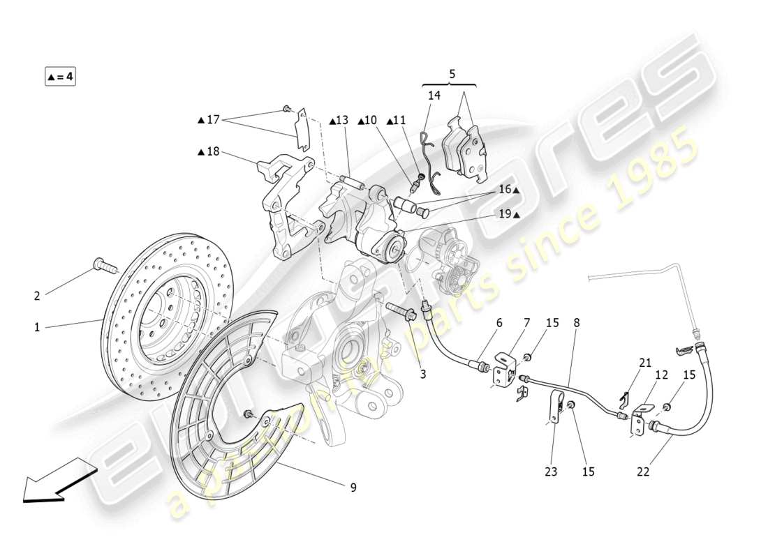 a part diagram from the maserati levante modena s (2022) parts catalogue